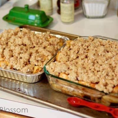 This freezer friendly easy apple crisp will change your fall baking forever