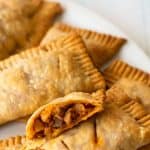 A platter of Irish beef hand pies ready for dinner.