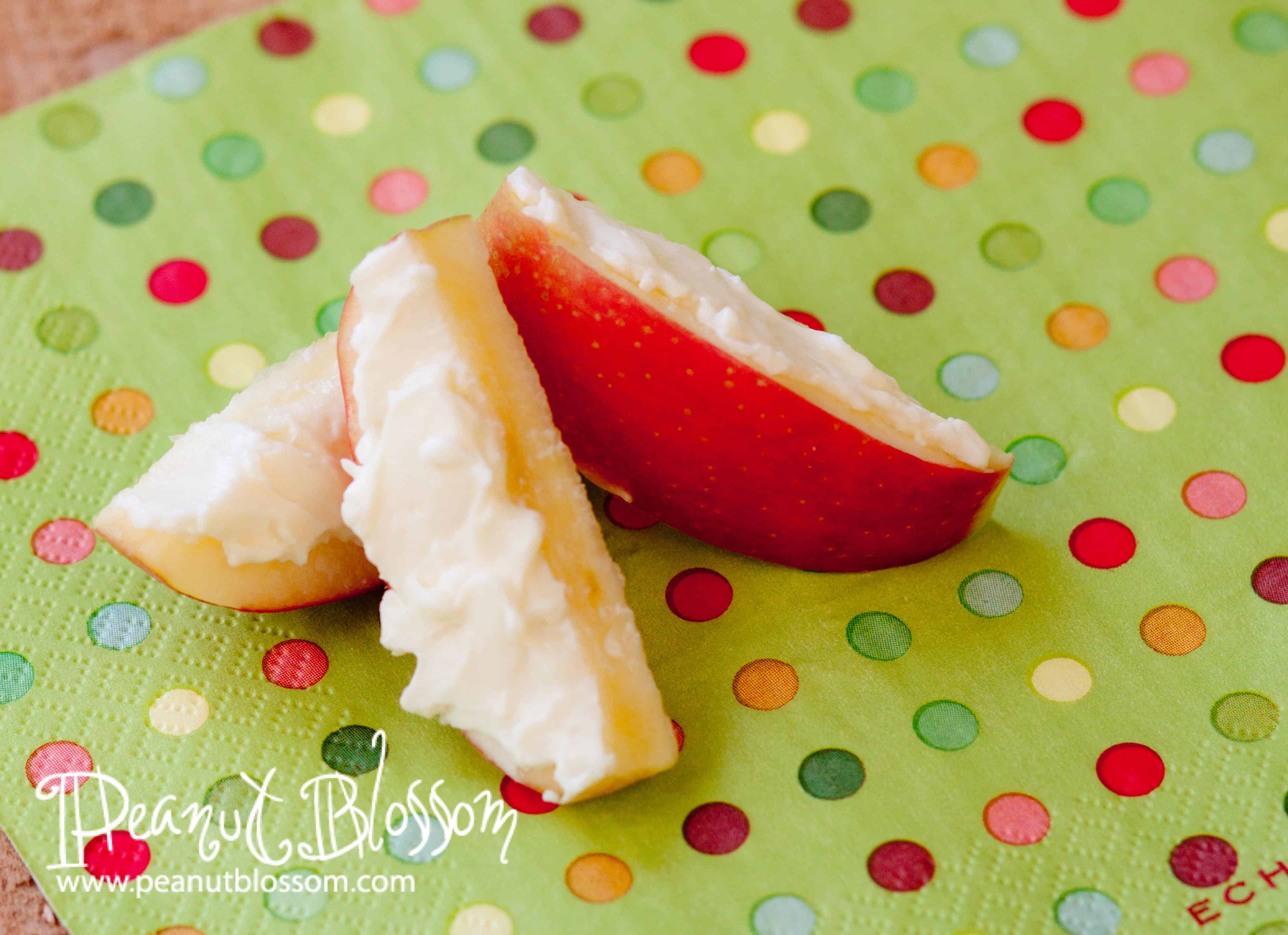 A very healthy apple snack Peanut Blossom