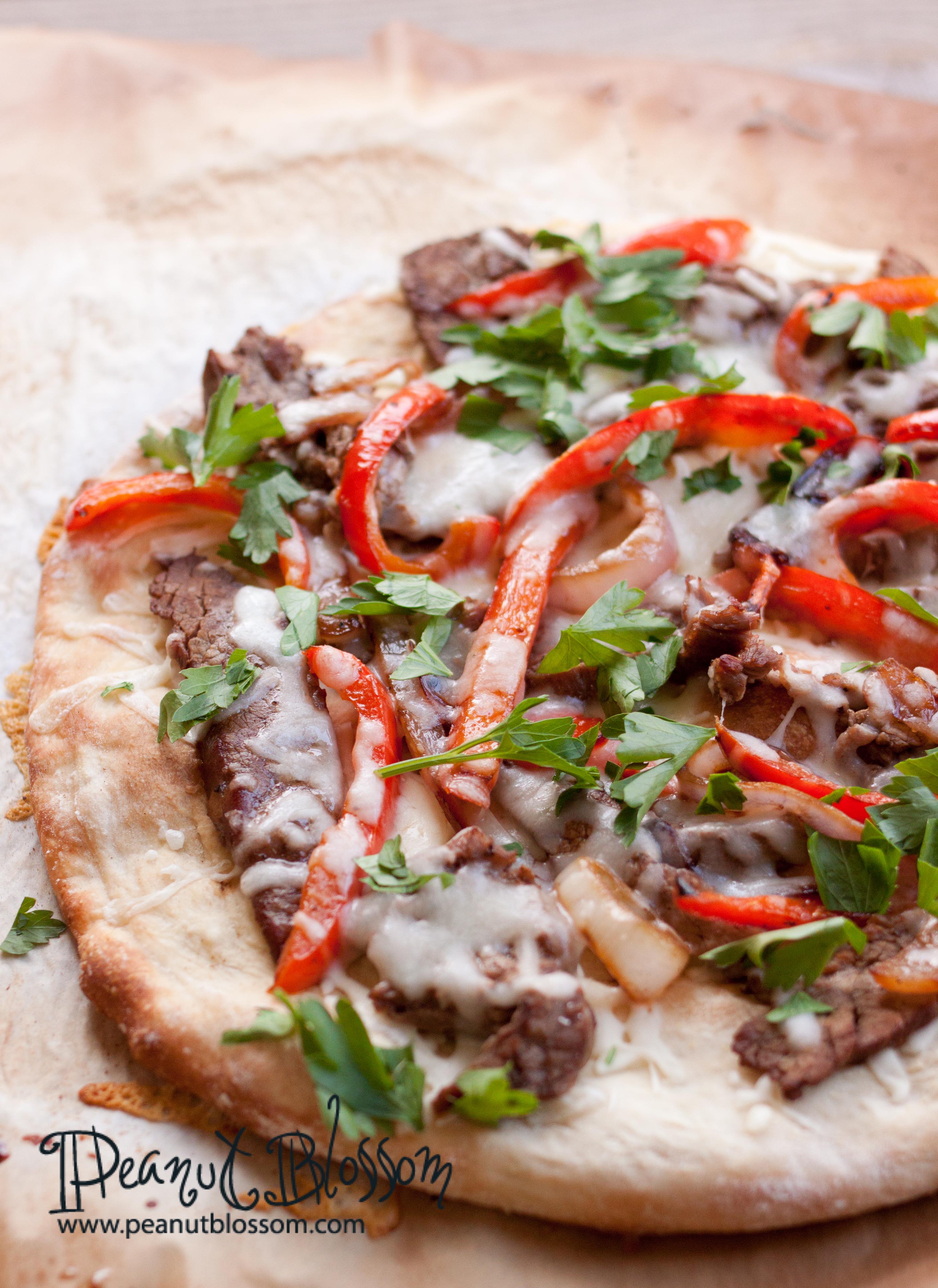 Easy Philly cheese steak pizza with a surprising secret ingredient