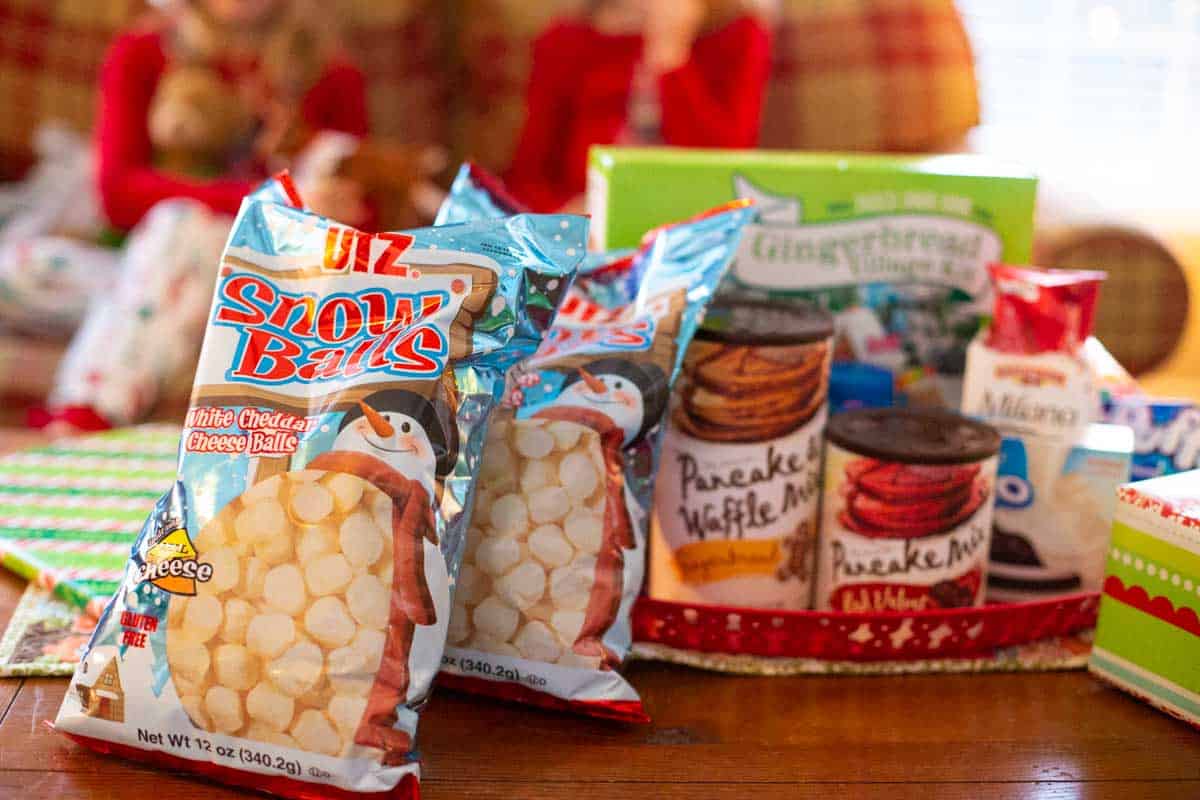 A tray filled with Christmas Goodies for the whole family to enjoy together.