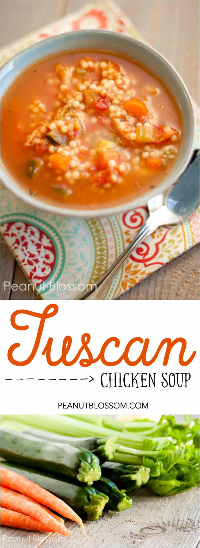 How to make amazing Tuscan Chicken Soup with a rotisserie chicken