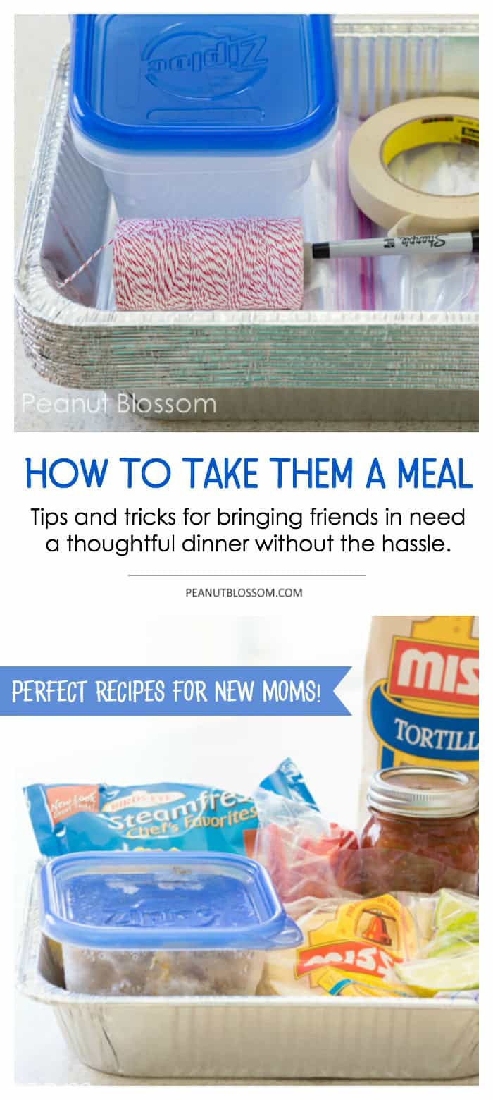 How to package up a meal train dinner for a new mom