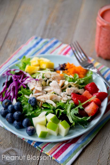 Rainbow of flavors, awesome summer salad! | Peanut Blossom