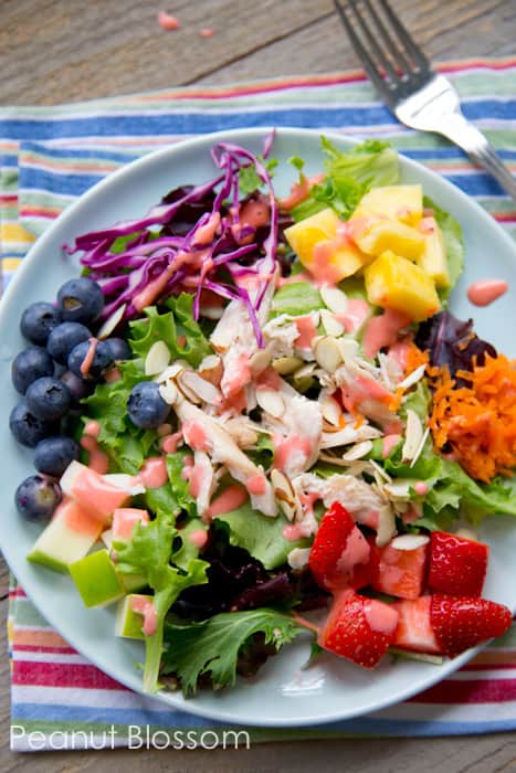 Rainbow of flavors, awesome summer salad! | Peanut Blossom