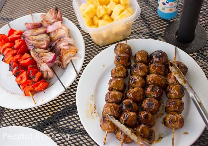 Spicy mango & jalapeño meatballs with teriyaki glaze | Peanut Blossom