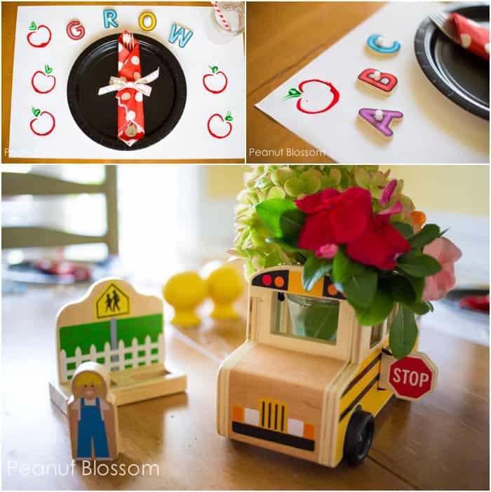 3 simple decorations for a Back to School feast