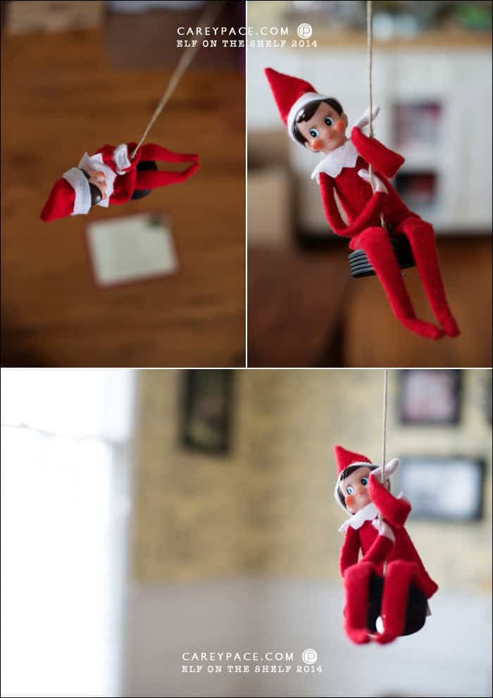 Elf on the Shelf Disc Swing