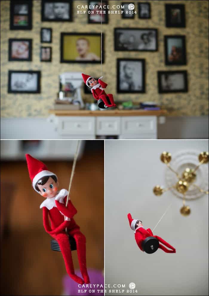 Elf on the Shelf Disc Swing