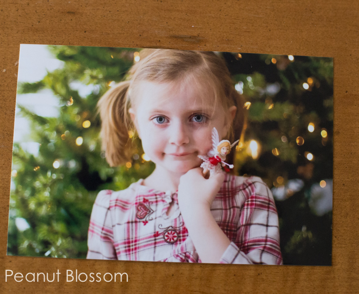 The close up of the printed photo from Shutterfly.