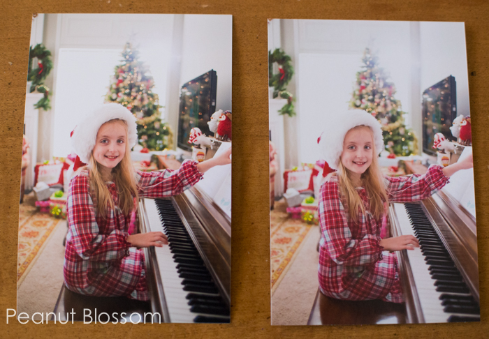 Side by side photos show the difference between Shutterfly and Mpix.