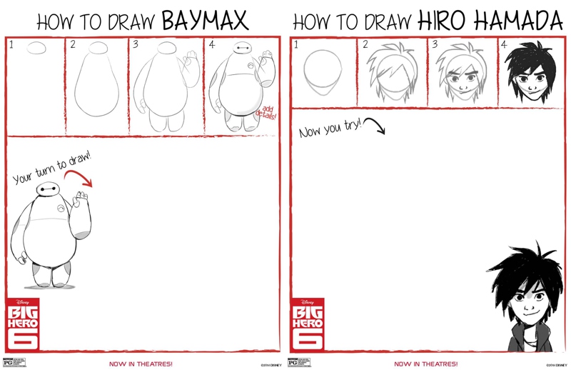 Instructions on How to Draw Baymax