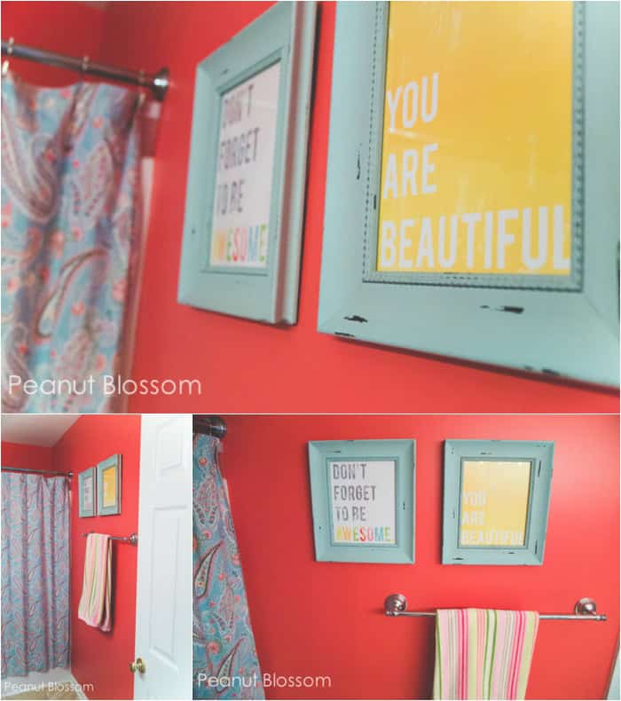 Freshen it up: budget friendly kids bathroom decor