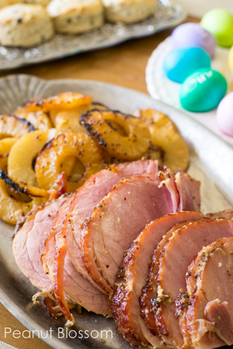 Perfect Easter Feast: Pineapple and mustard glazed spiral ham