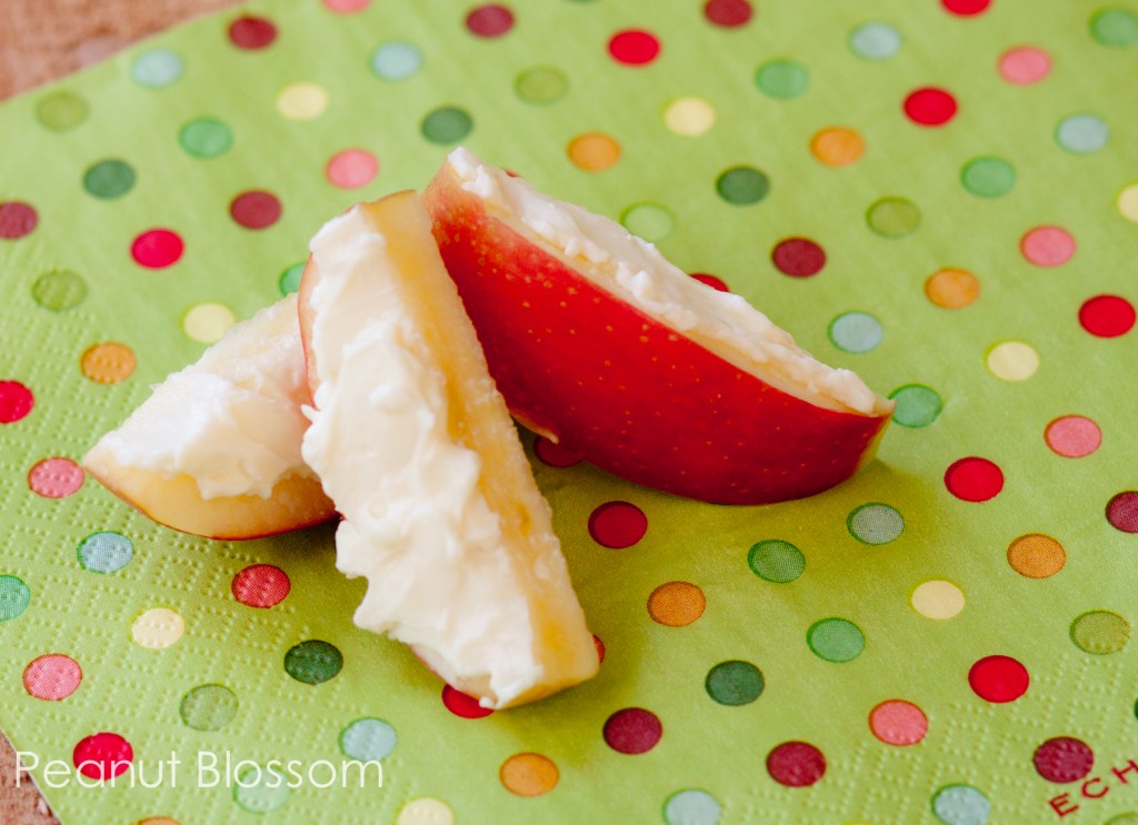 Apples with swiss cheese: The perfect after school snack