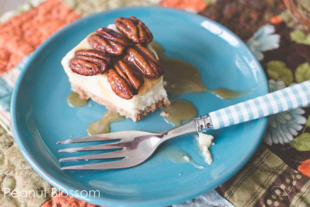 Caramel apple & pecan pie cheesecake toppings buffet