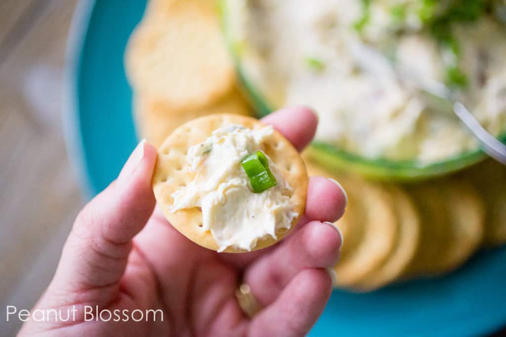 Tropical cheese and bacon dip