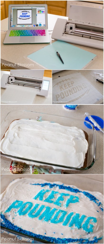 How to make a custom cake decorating template using a Silhouette and a box of Pillsbury brownies
