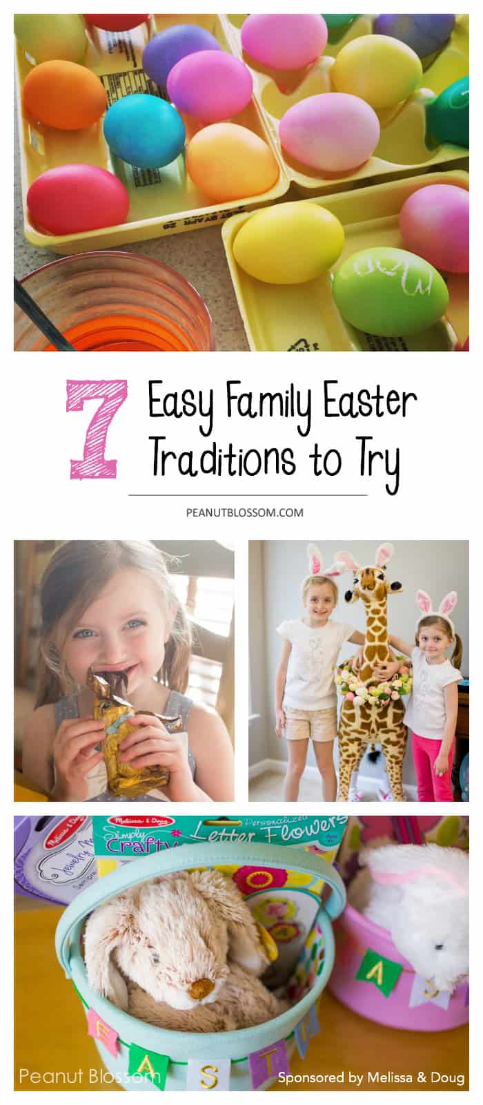 7 fun Easter ideas that you'll want for annual traditions. Love these sweet and simple Easter ideas. What a great way to make the holiday memorable for the kids. #easterideas #eastertraditions #easterbaskets