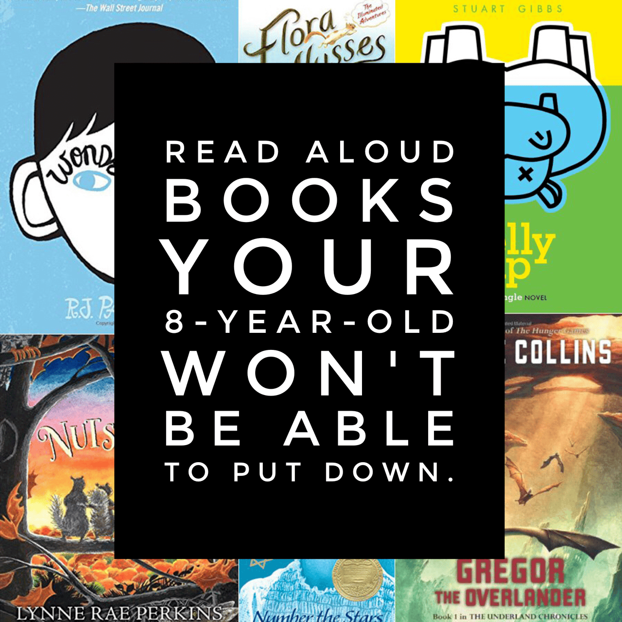 Read aloud books your 8-year-old won't be able to put down. *Great list of chapter book titles for kids