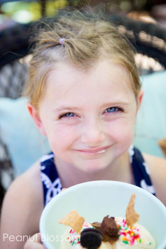 Budget friendly ice cream party buffet