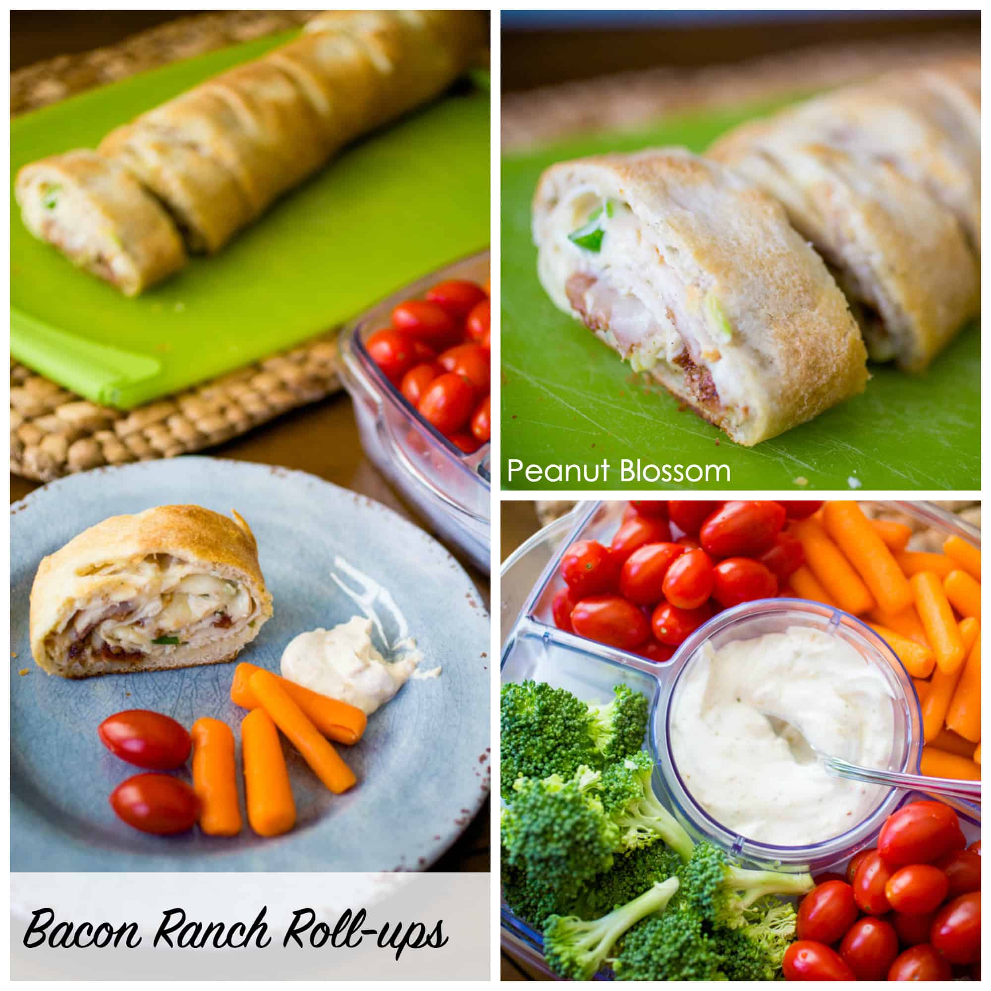 Bacon ranch cheesy chicken roll-ups