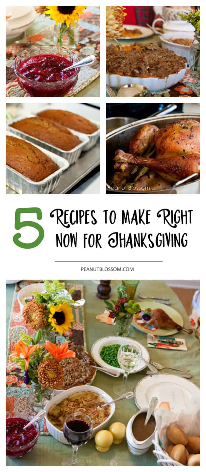 5 prep ahead for Thanksgiving recipes you can make right now