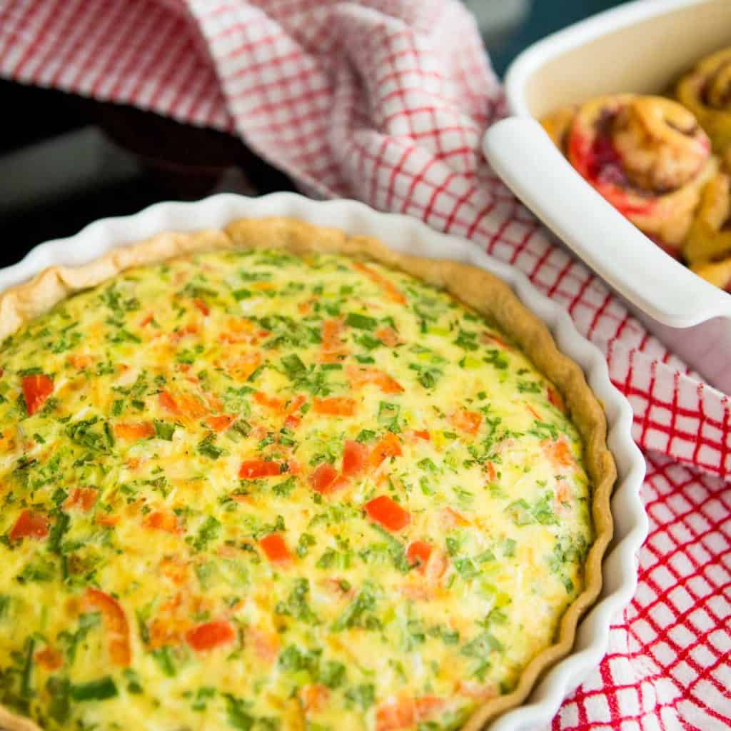 Pepper Jack Turkey Quiche