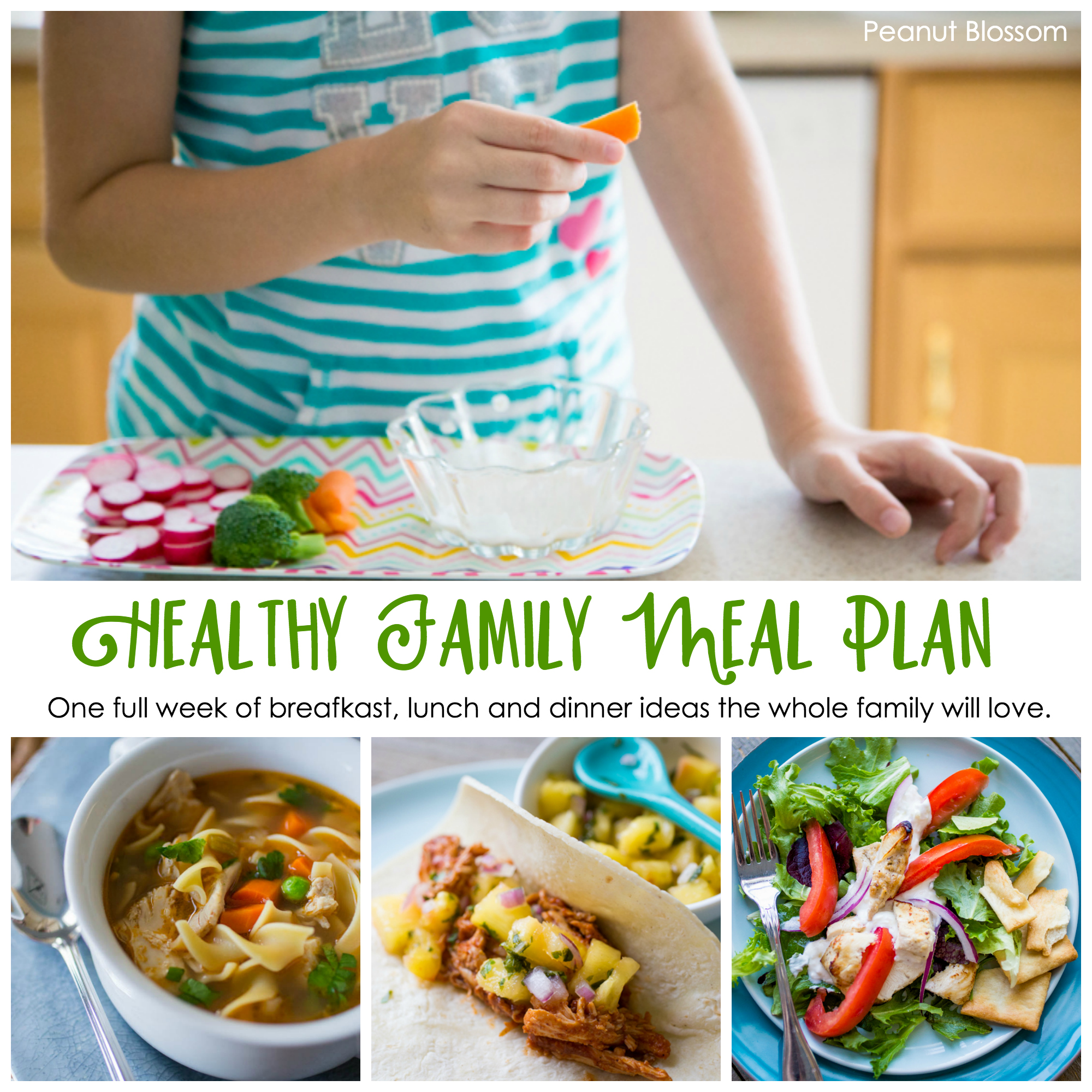 21 Day Fix Meal Plan for the Whole Family - Peanut Blossom