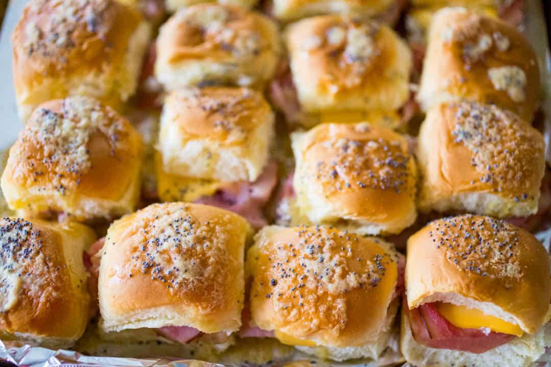 Irresistible Melty Gooey Ham And Cheese Sliders