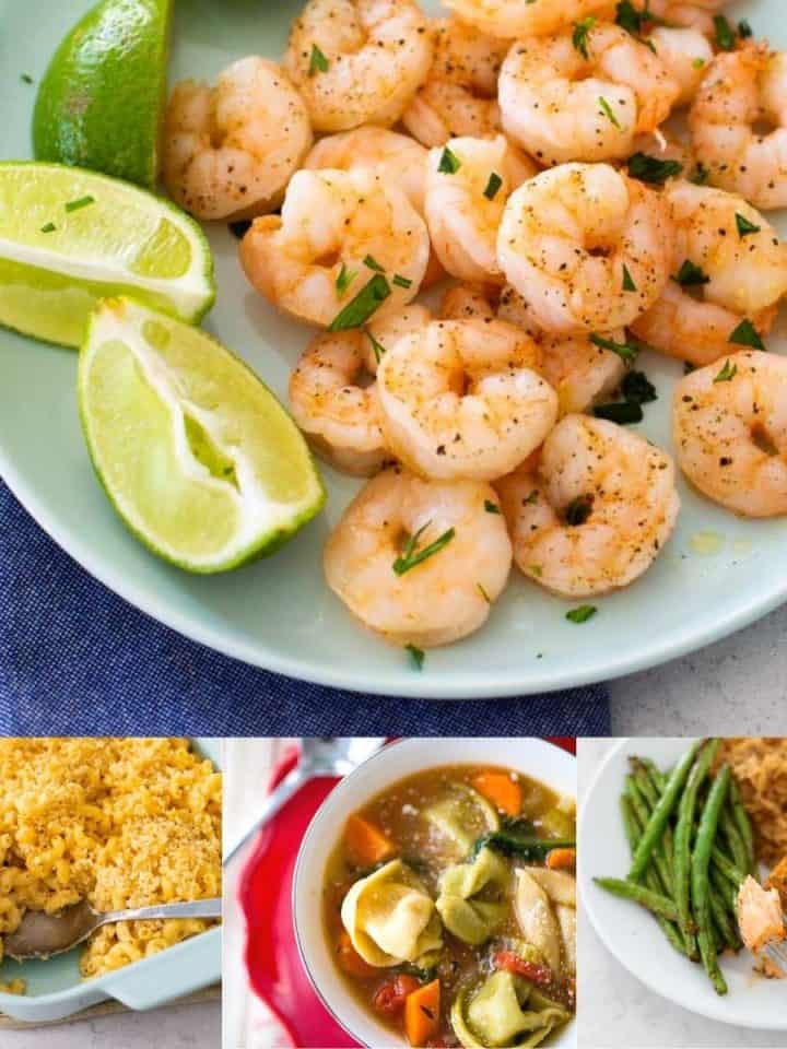 A photo collage shows some of the meatless recipes that are ok to eat for Lent.