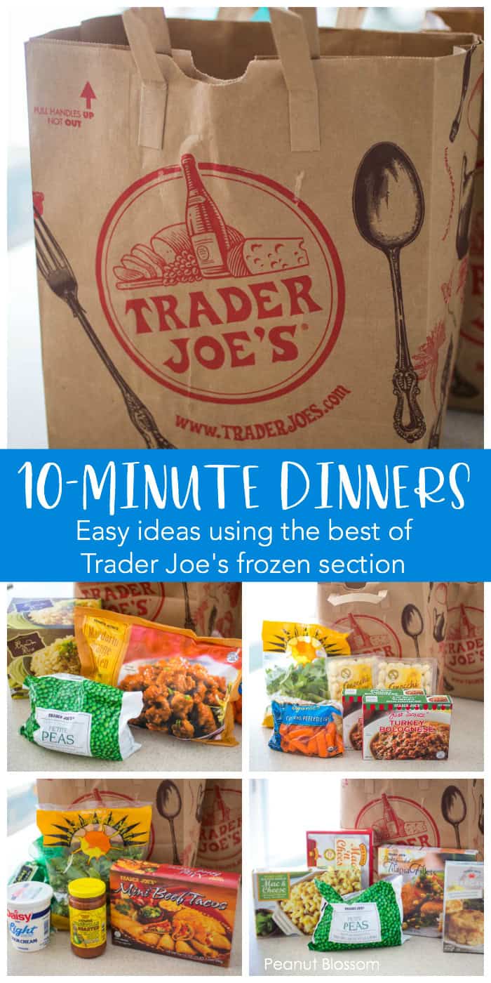 Easy 10-minute Trader Joe's dinner ideas using the very best products from their frozen department.