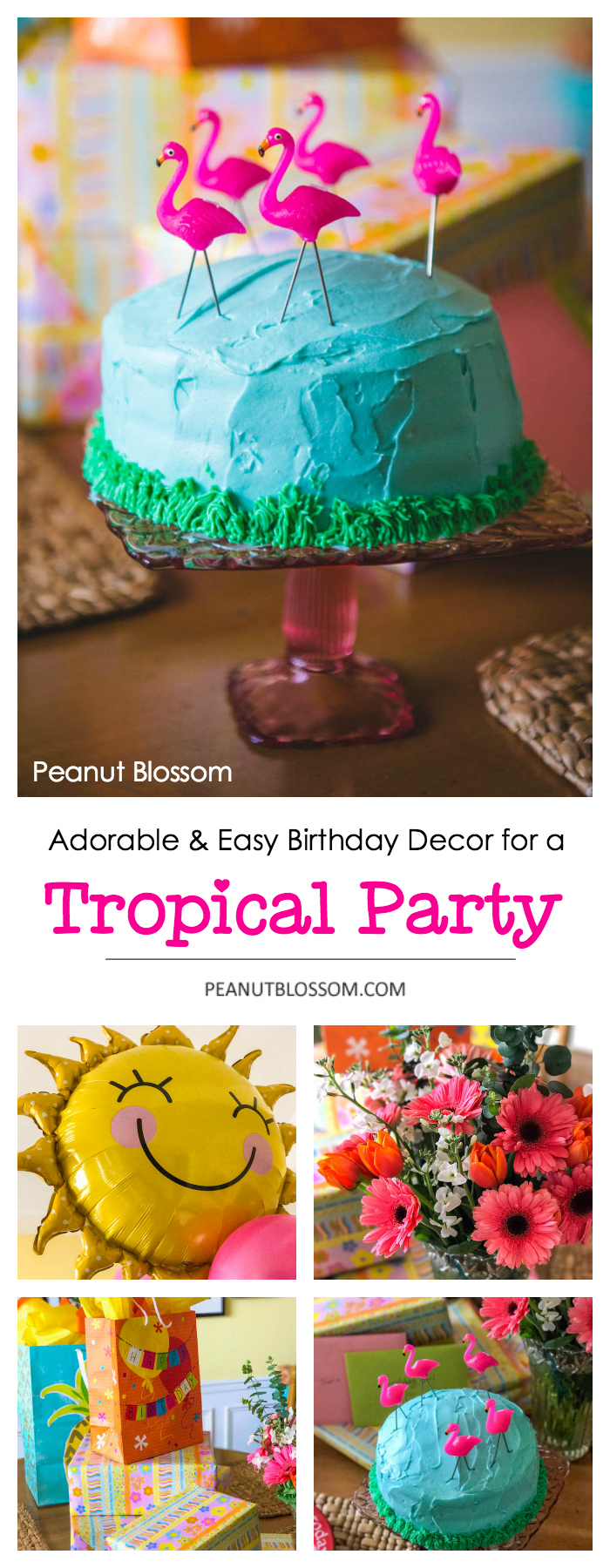 Turning 10 with a pink flamingo tropical party