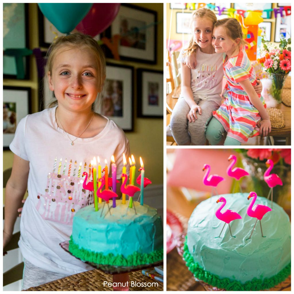 Turning 10 with a pink flamingo tropical party