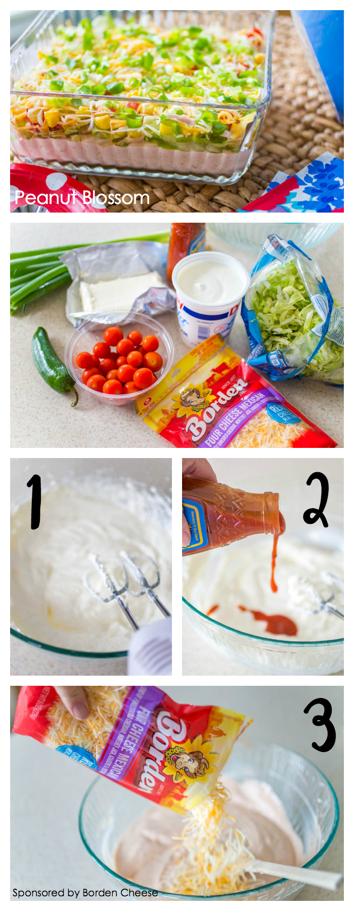 Mom's Kitchen Secrets for making the best ever spicy taco dip with cream cheese