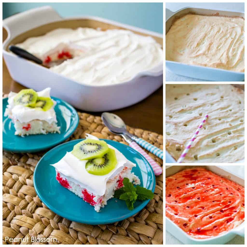 How to make a simple kiwi strawberry poke cake