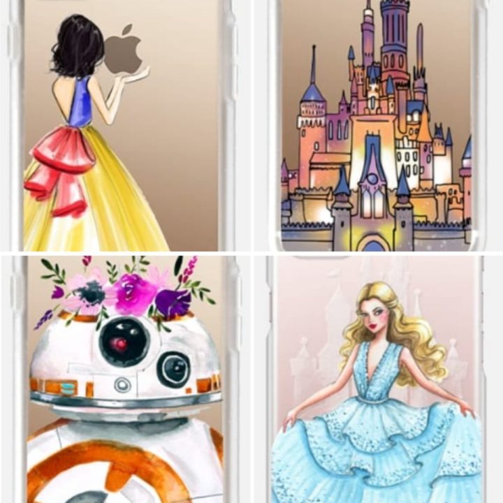 A collage of different Disney designs for iphone.