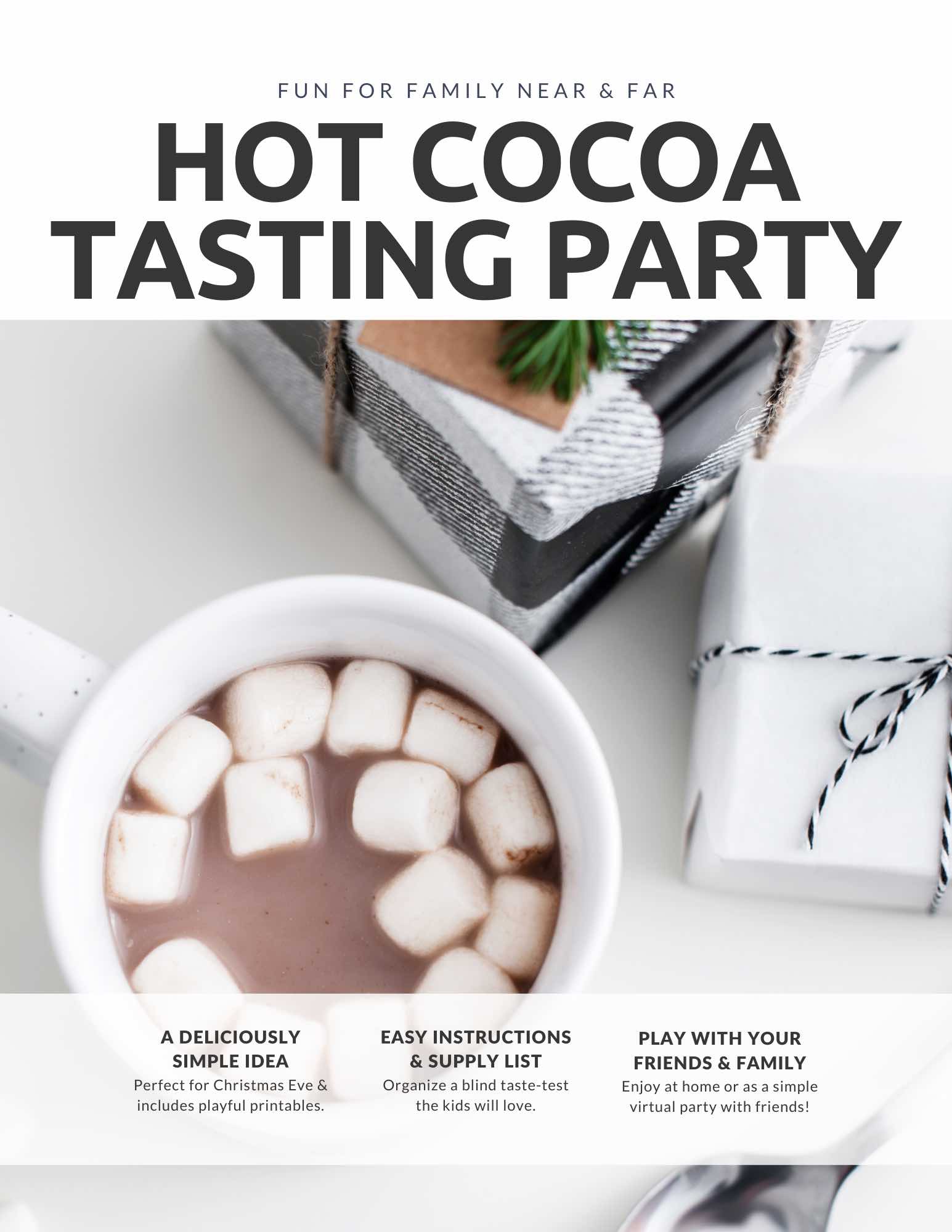 The cover of the tasting party booklet.
