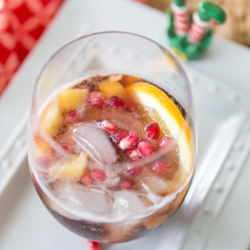 Pomegranate Punch with Prosecco
