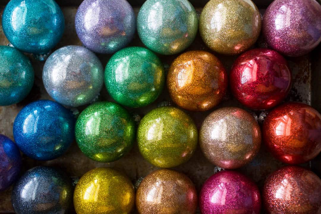 Rainbow shop christmas balls