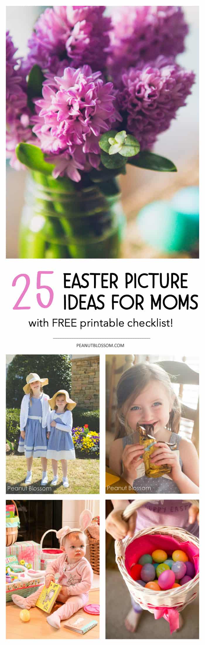 25 Easter picture ideas for busy moms {Free Printable}