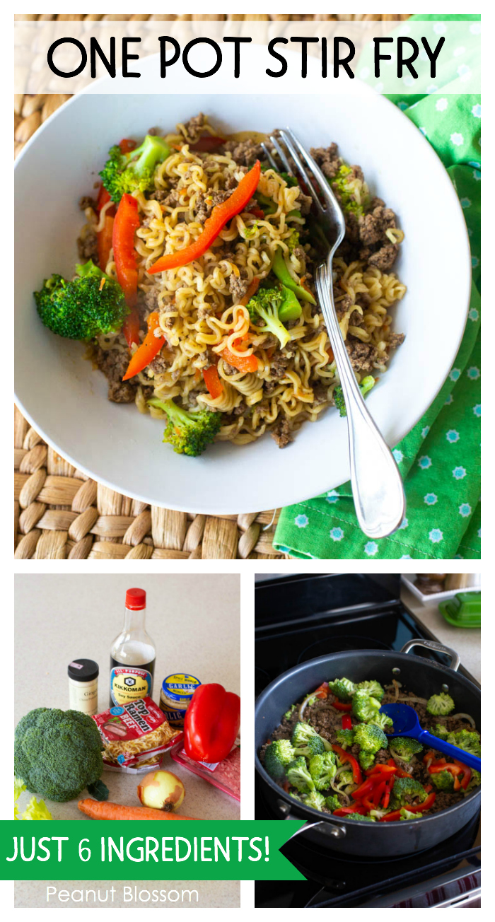 Easy beef stir fry with noodles that kids want to gobble up