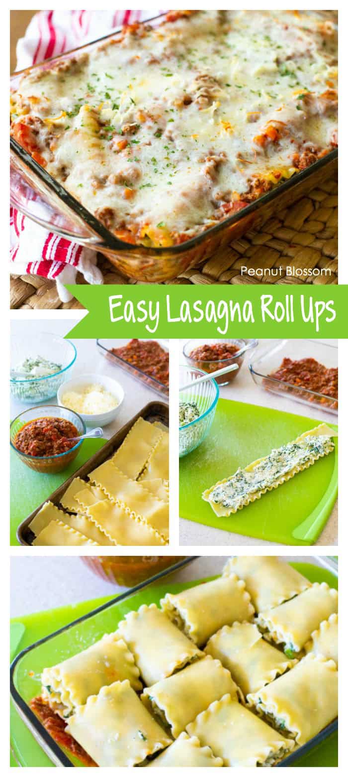 How to assemble easy lasagna roll ups