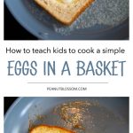The eggs in a basket is cooking in a sau