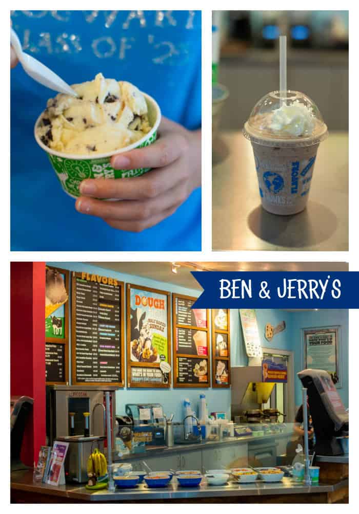 The best ice cream in Charlotte NC: Ben & Jerry's