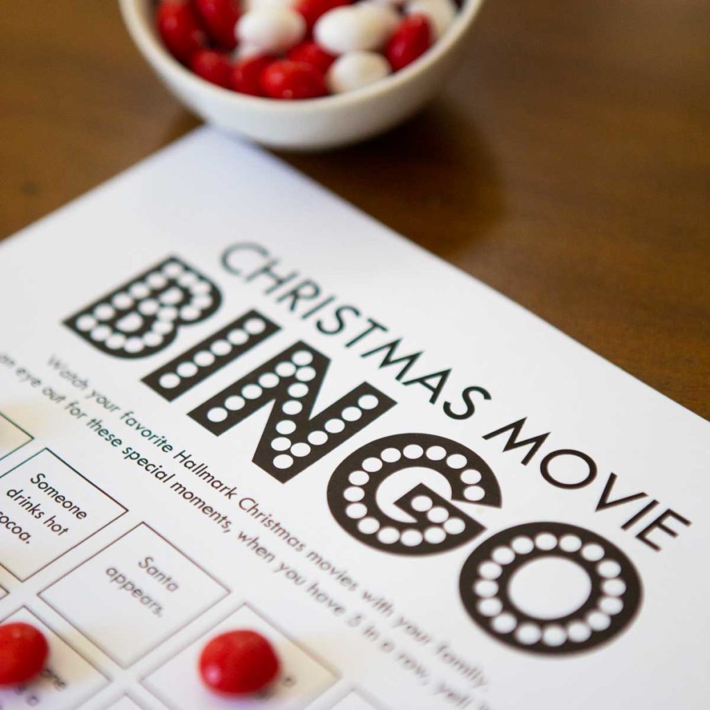 FREE Hallmark Christmas Movie Bingo