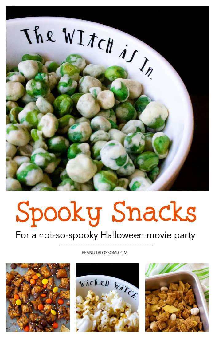 Halloween snacks for a not so spooky movie party