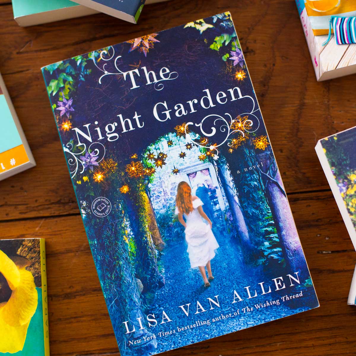 A copy of The Night Garden sits on a table.