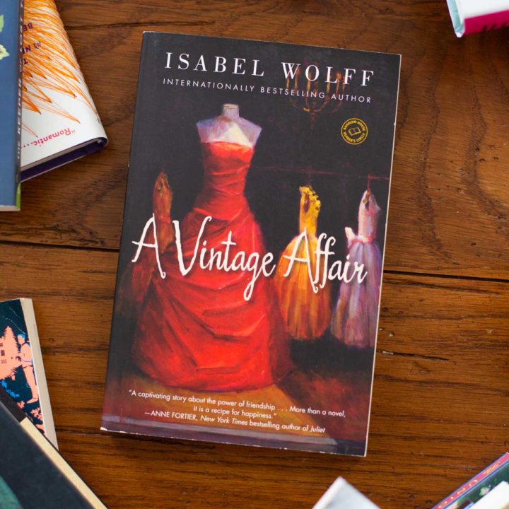 A copy of A Vintage Affair sits on a table.