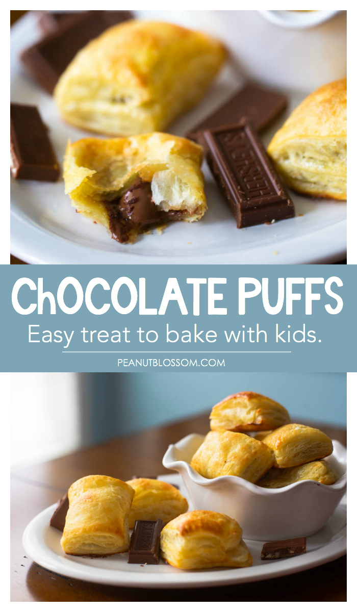 Easy chocolate croissant recipe to bake with kids.